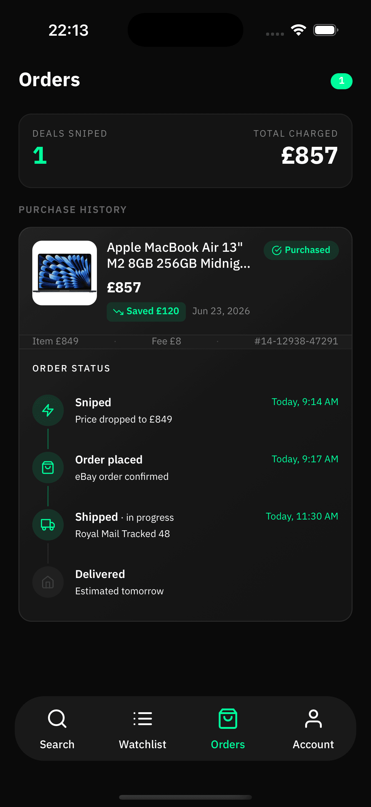 Order Confirmed